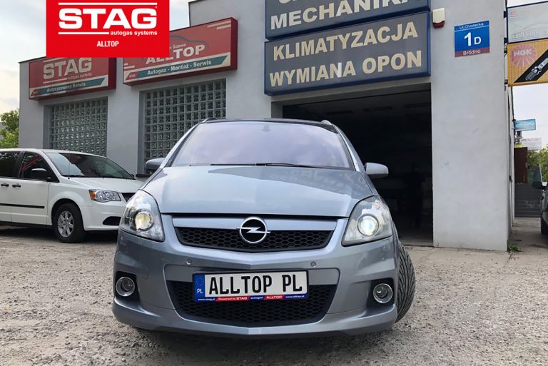 Instalacja gazowa Opel Zafira Opc 2009 1998 177 kw