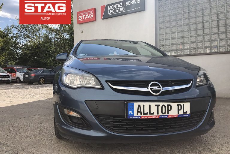 Instalacja gazowa Opel Astra 2012 1,4 140KM